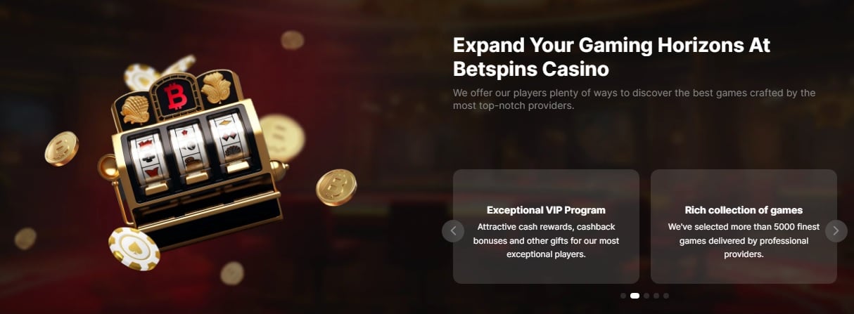 Betspins gaming offerings