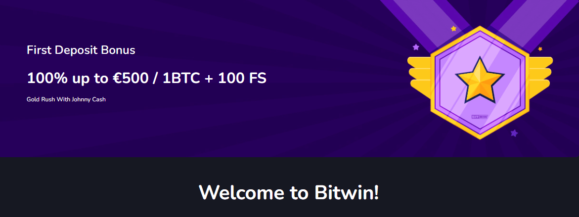 Bitwin welcome bonus