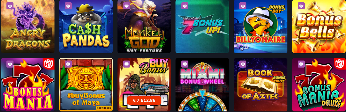 Bonus Buy Games at Bitwin