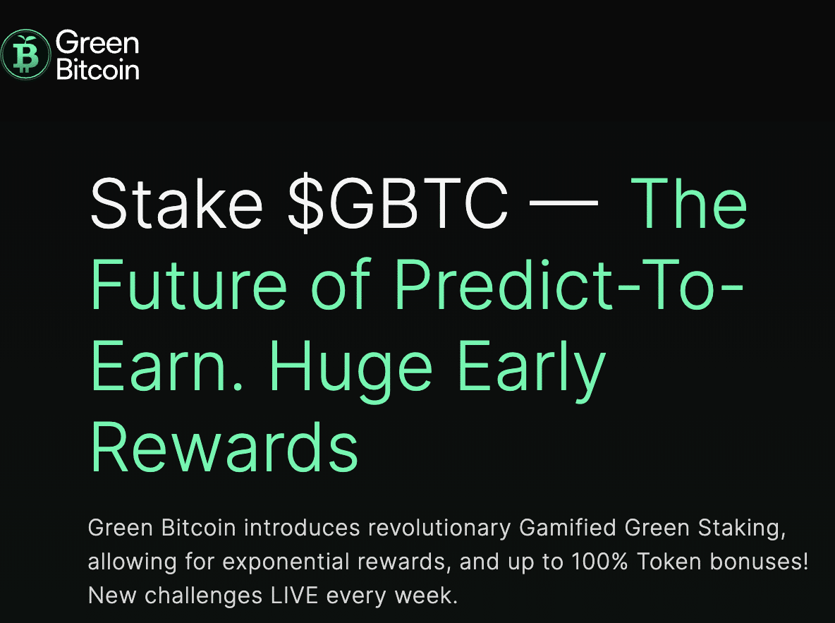 Green Bitcoin next 1000x crypto