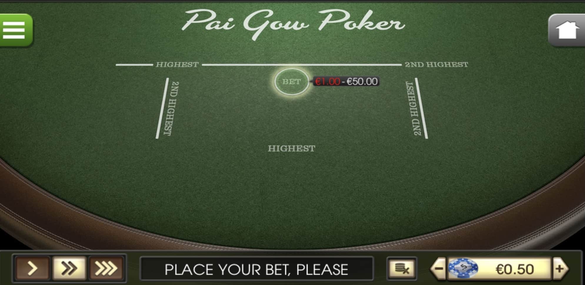 Pai Gow Poker