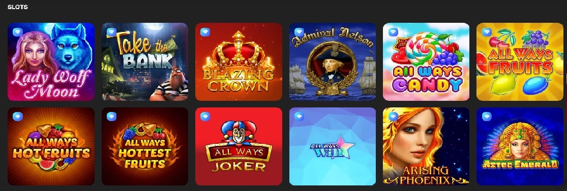 Slots at Betspins