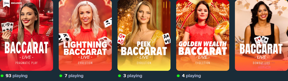 Stake Casino Baccarat Games