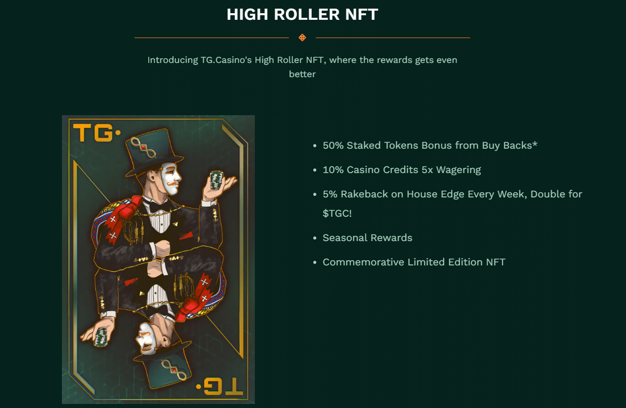 TG.Casino High Roller Top NFT