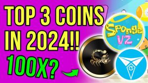 Top 3 Coins with 100X Potential in April 2024 - $SCORP, $TUK, and $SPONGEV2