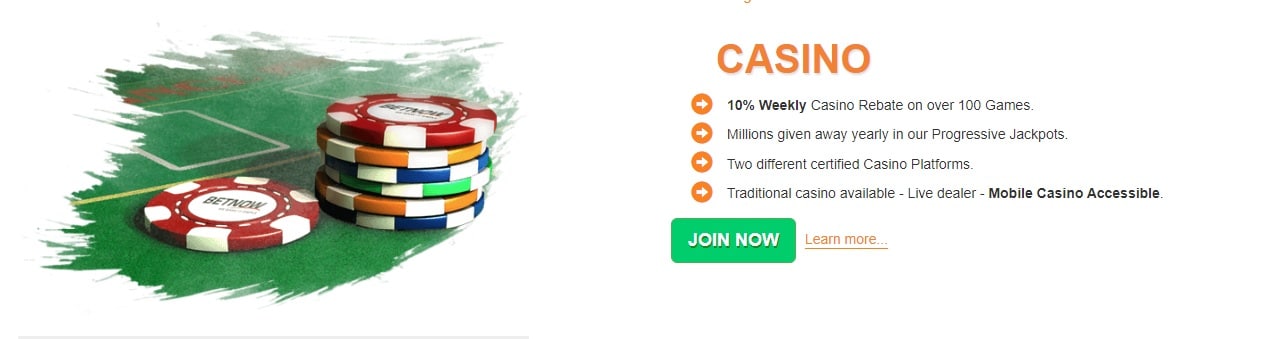 BetNow Casino segment