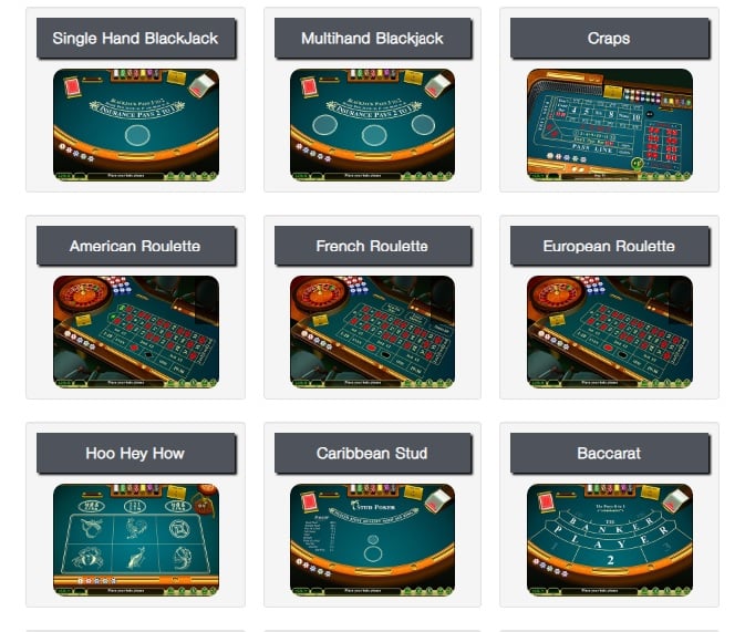 Table Games on BetNow