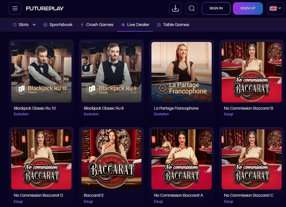 Live Dealer Casinos