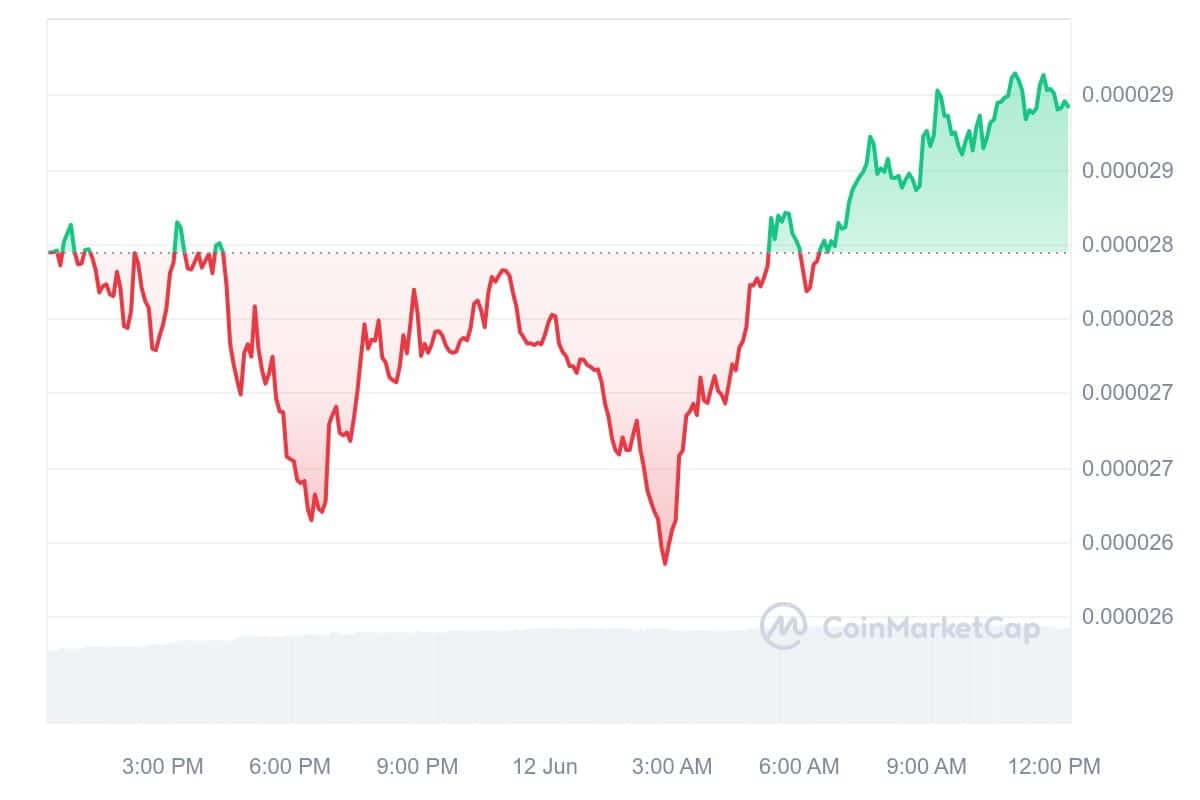 BONK Price Chart