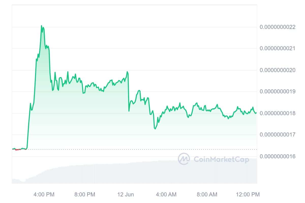 Baby Doge Coin Price Chart