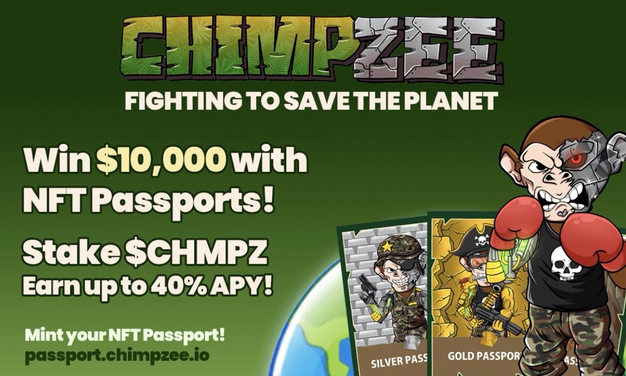 Chimpzee NFT passport save the planet