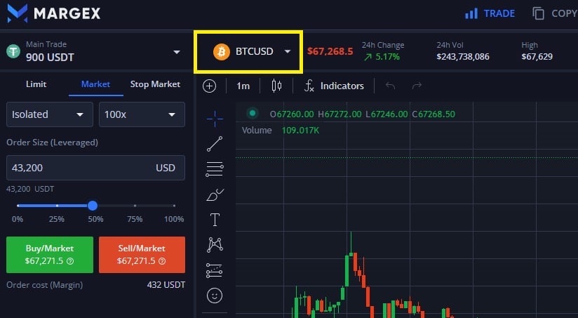 Fees on Margex