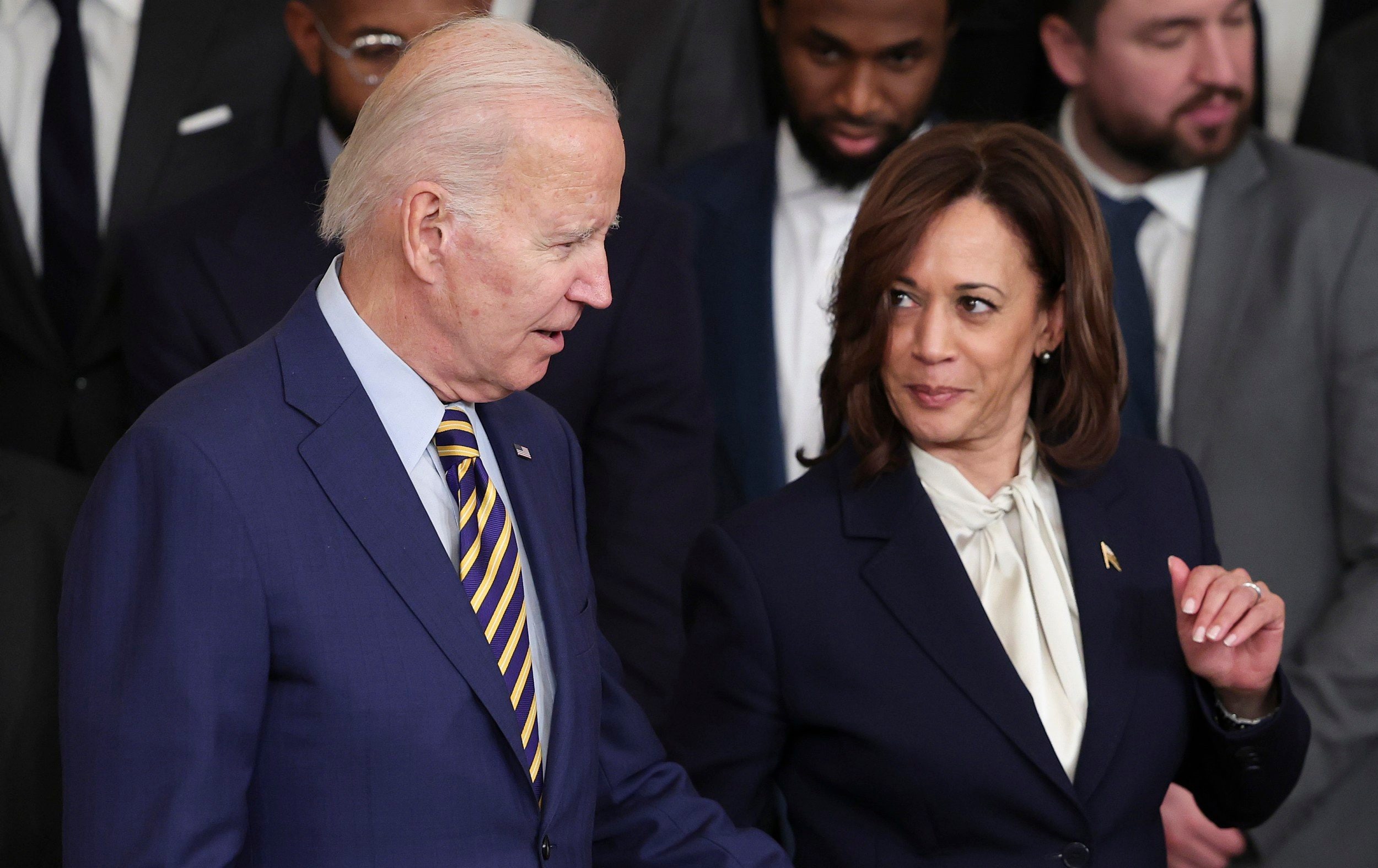 Joe Biden with Kamala Harris