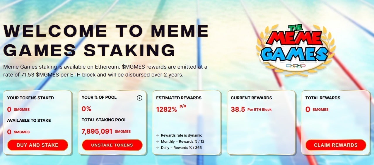 The Meme Games staking