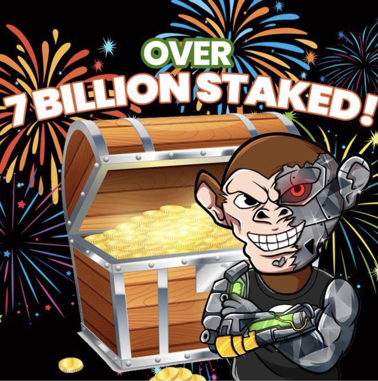 Chimpzee 7 Billion Staked