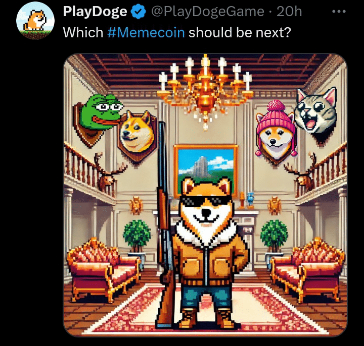 PlayDoge tweet 