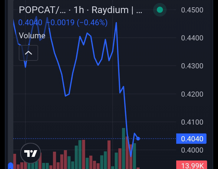 Popcat price chart