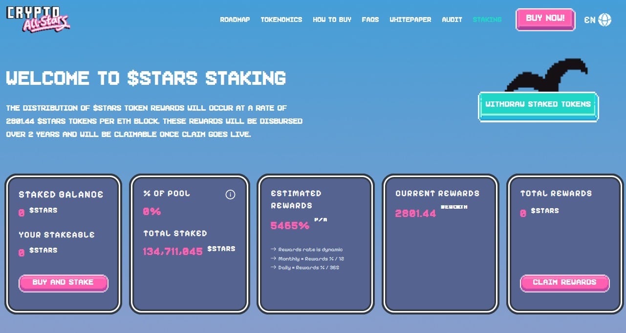 STARS staking coin