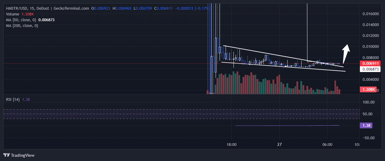 Hamster Kombat Price Chart Analysis Source: GeckoTerminal.com