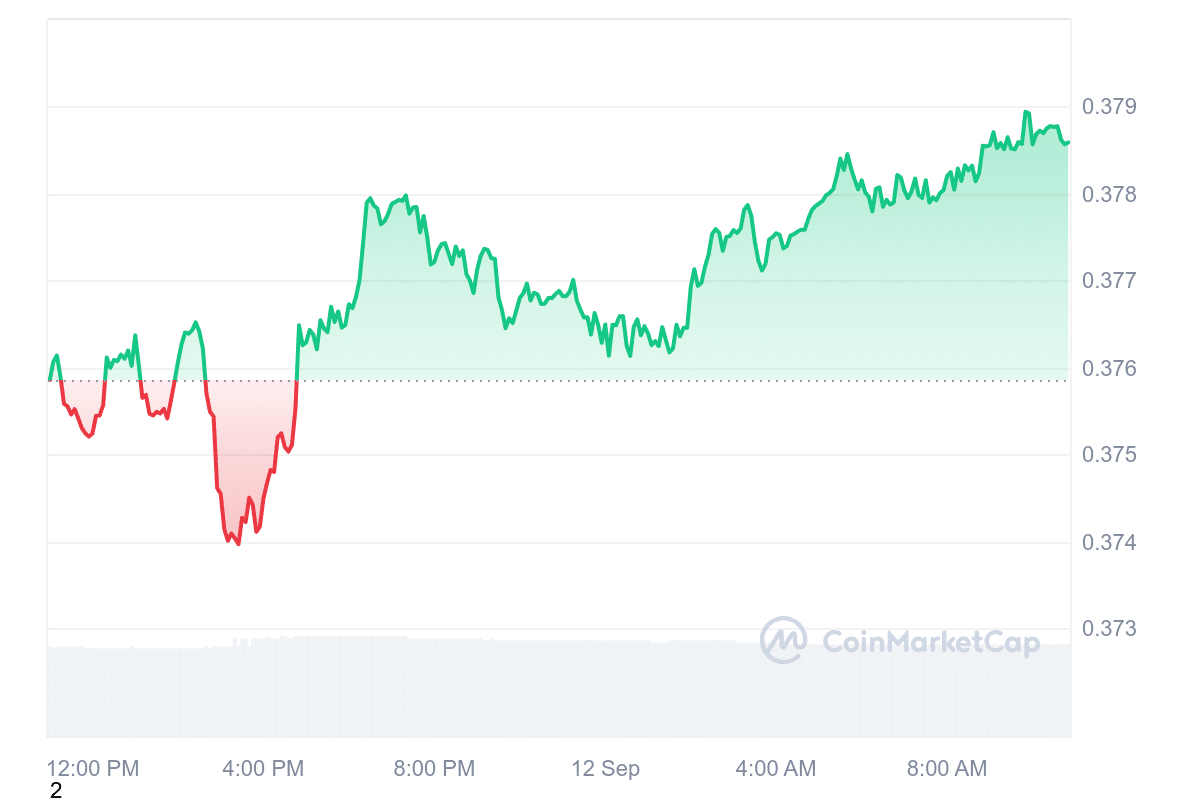 MATIC Price Chart