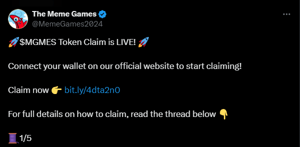 MGMES Tweet