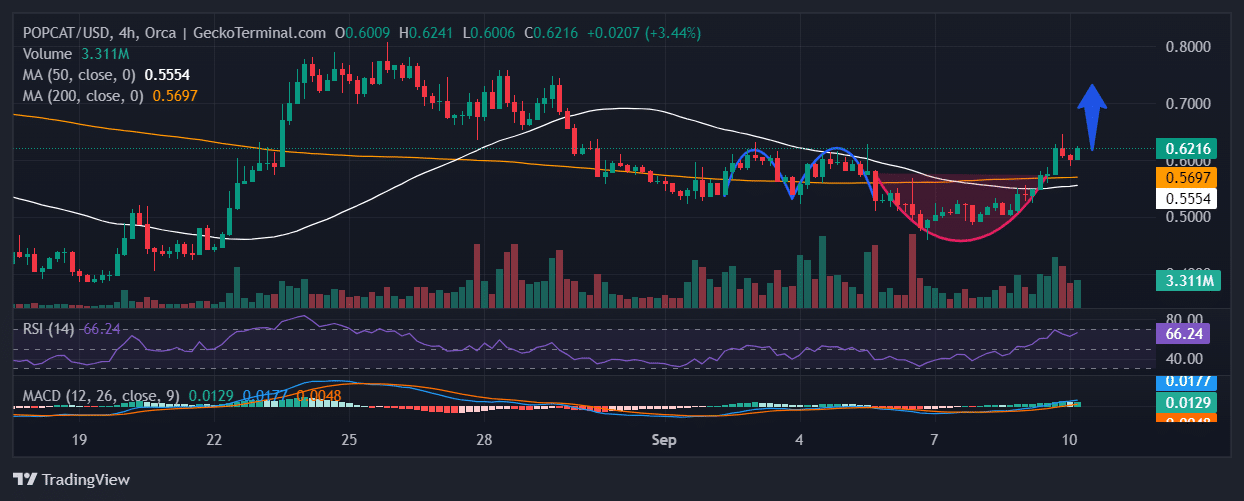 Popcat Price Chart Analysis Source: GeckoTerminal.com