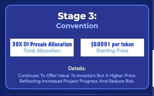 Convention Presale Stage