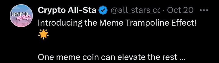 Crypto All-Stars tweet