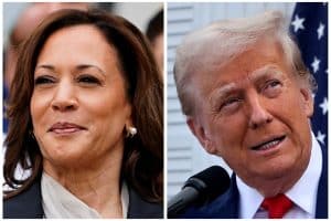 Trump and Harris