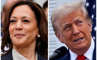 Donald Trump and Kamala Harris