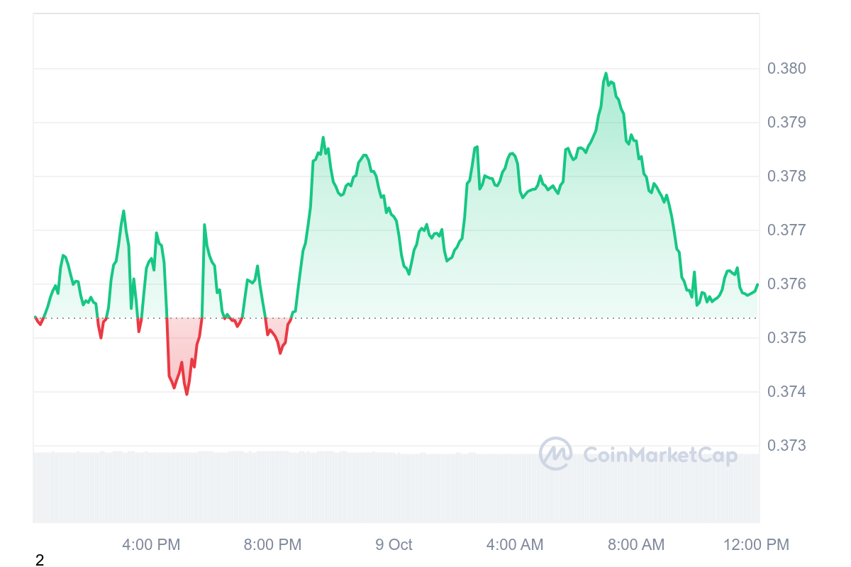 MATIC Price Chart