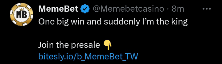 Memebet tweet