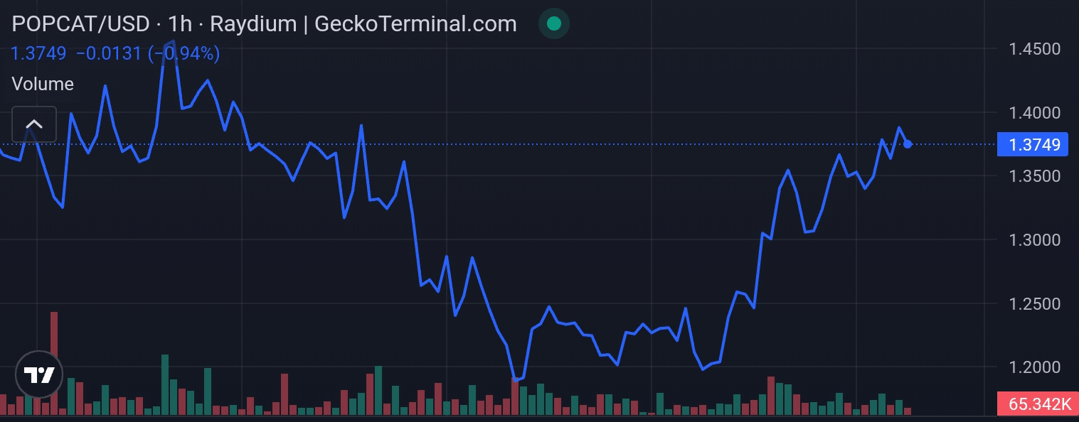 Popcat price chart