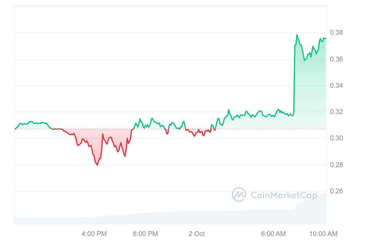 W Price Chart