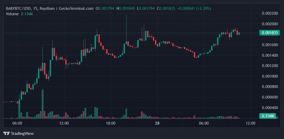 BABYBTC Price Chart