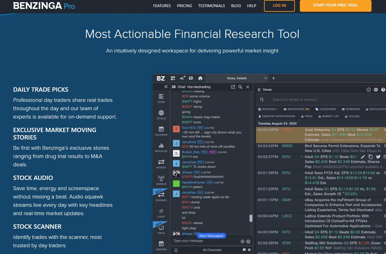 Benzinga Pro