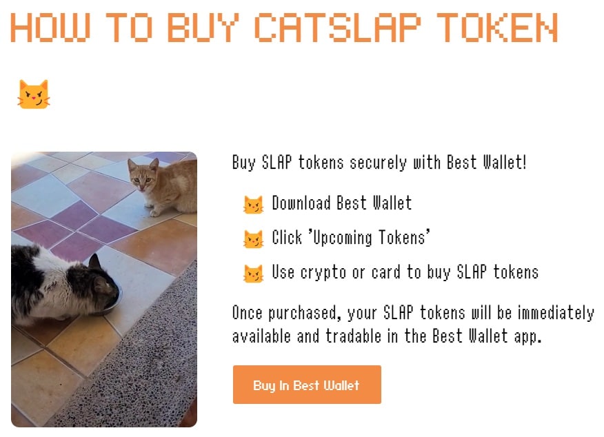 Buy CatSlap Using Best Wallet