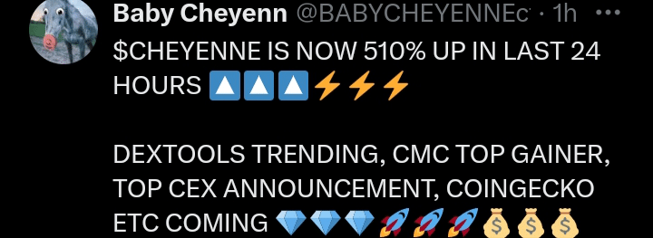 Cheyenne tweet