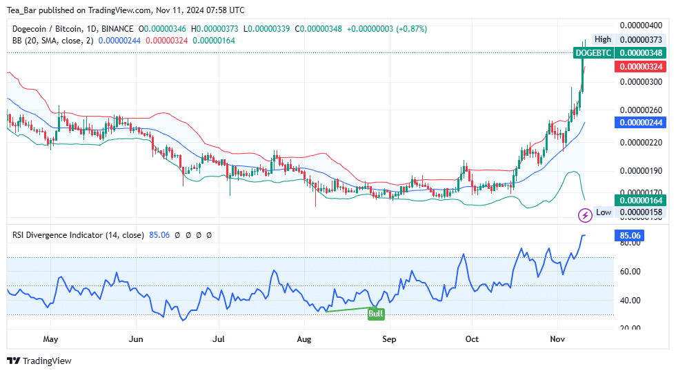 Dogecoin Price Prediction for Today, November 11—DOGE Technical Analysis