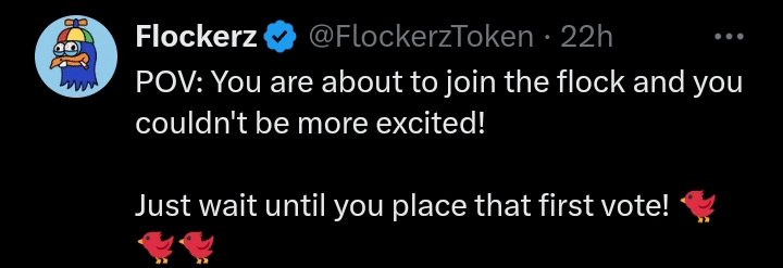 Flockerz tweet