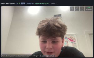 Kid creator of Gen z quant meme coin