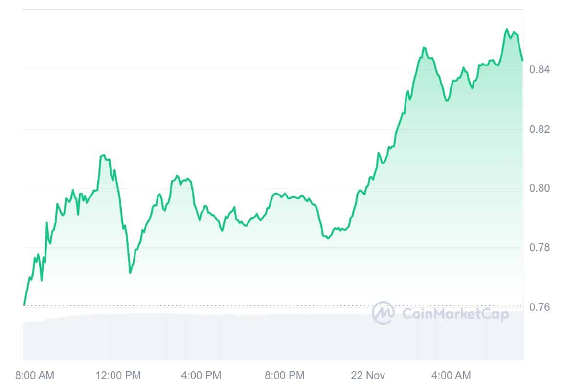 MNT Price Chart