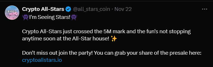 STARS Tweet