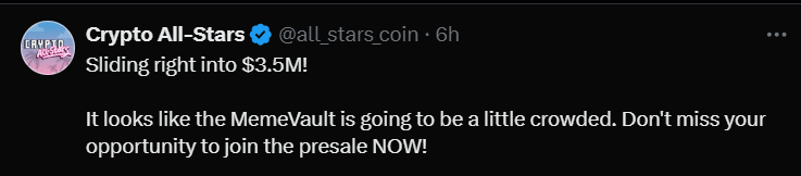 STARS Tweet