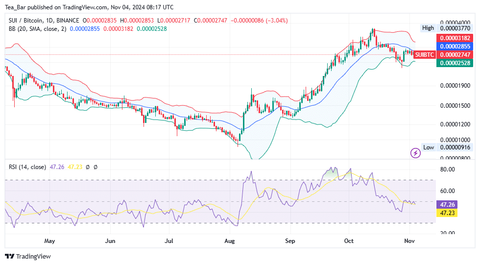 Sui Price Prediction for Today, November 4 – SUI Technical Analysis