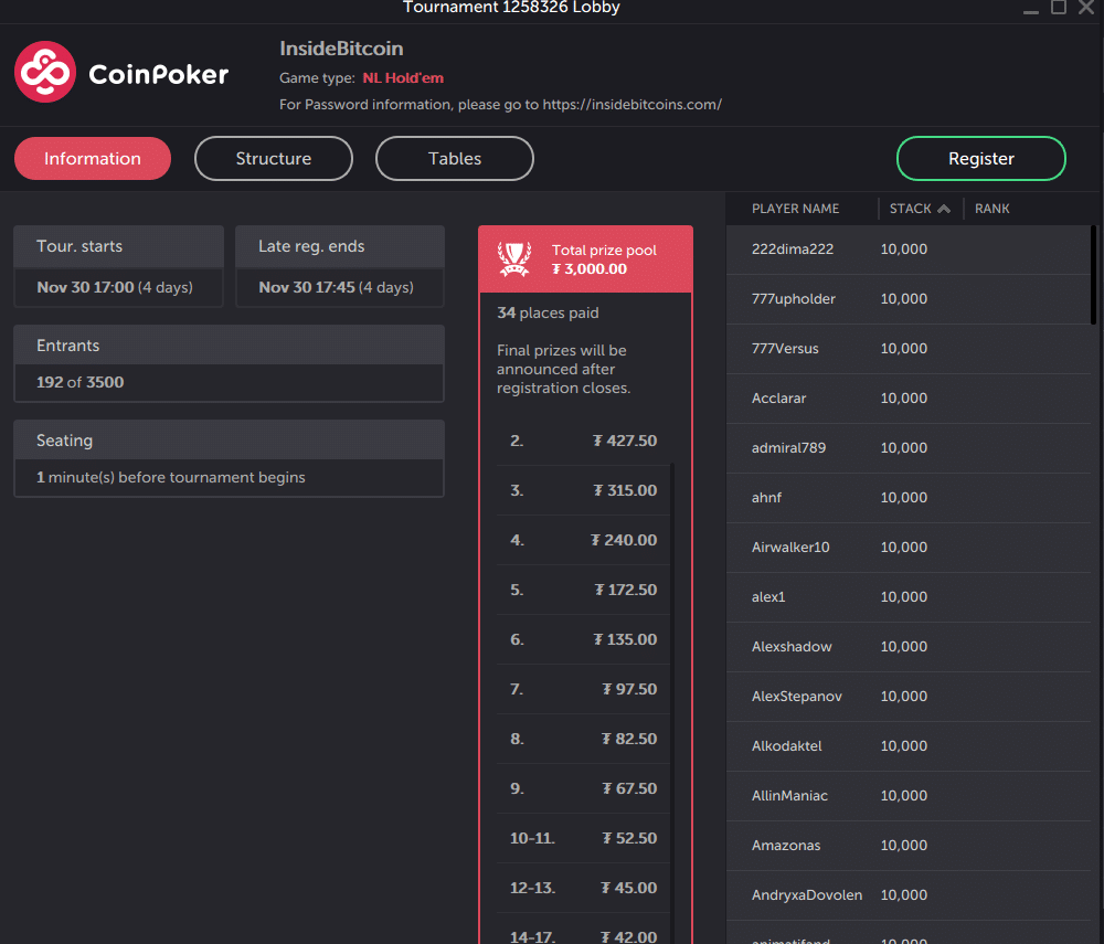 coinpoker-insidebitcoins-tournament