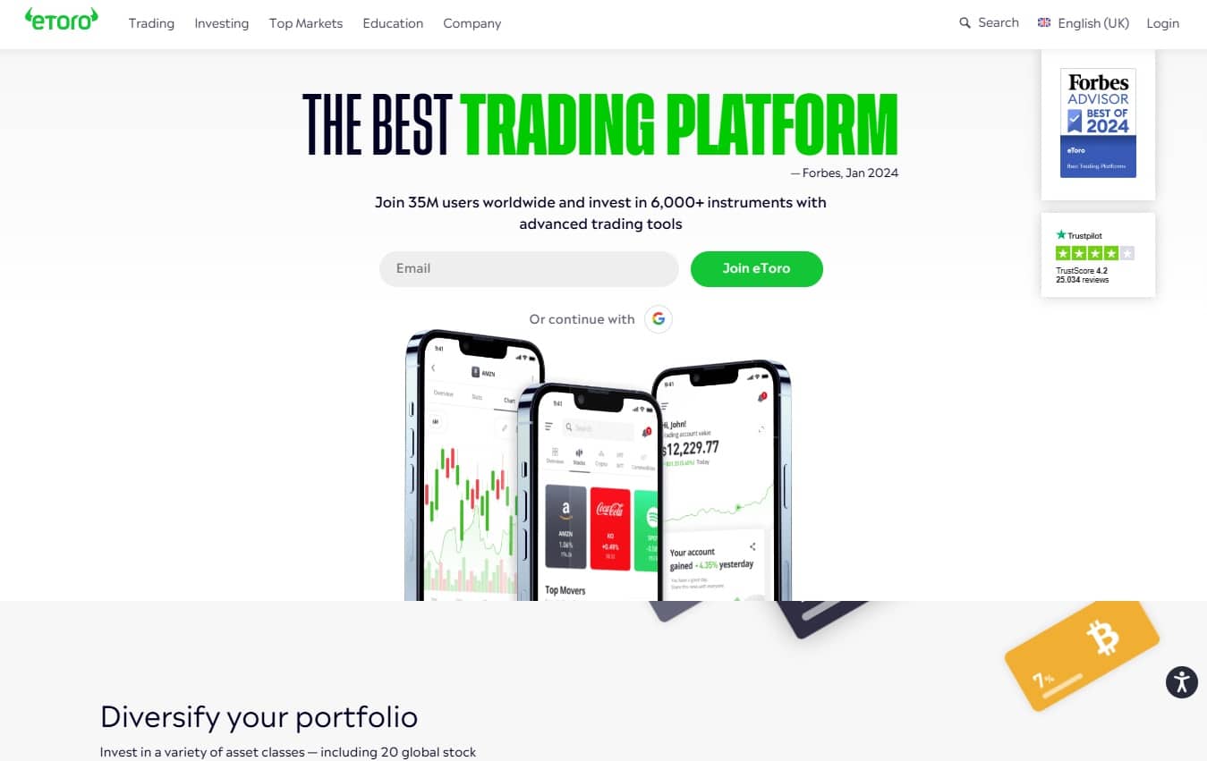 eToro Stock Signals