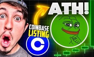 $PEPE Coin Surges to New Highs with Coinbase Listing – Can It Reach B Market Cap?