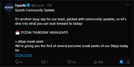 EyzoAi tweet