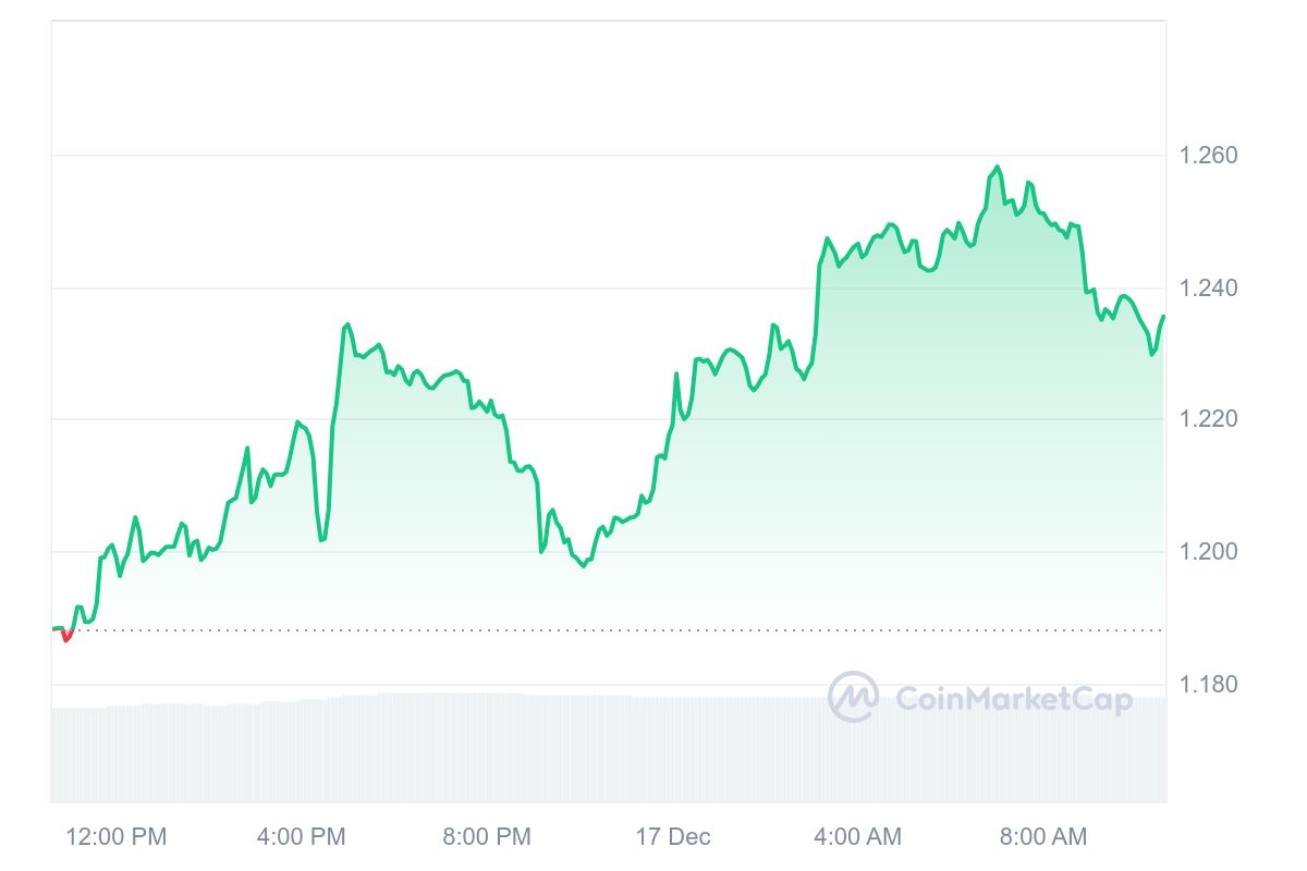 MNT Price Chart